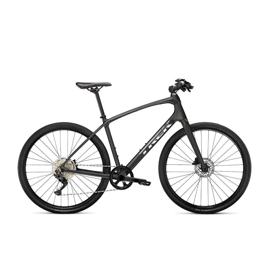 Trek Fx Sport 4 Carbon Hybrid Bike 2024 in Lithium Grey